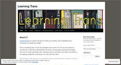 Desktop Screenshot of learningtrans.org